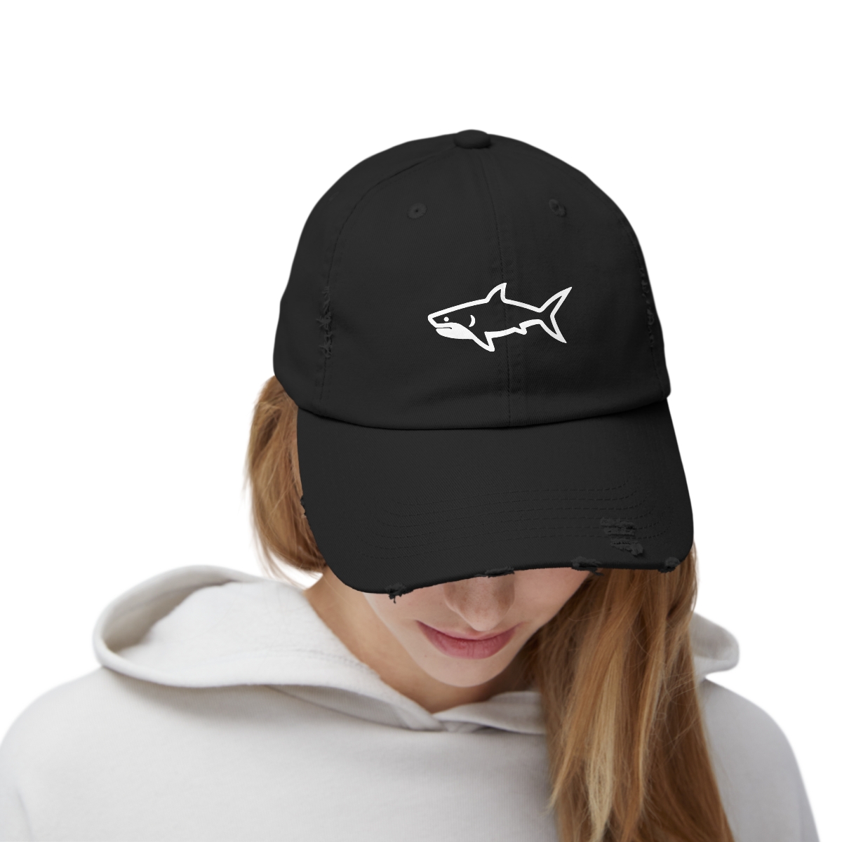 Shark Distressed Cap - Image 11