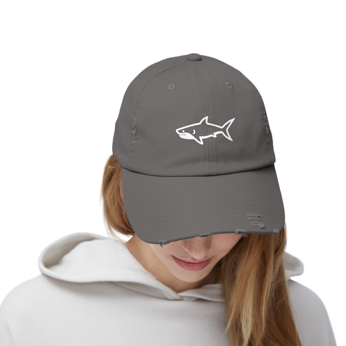 Shark Distressed Cap - Image 3
