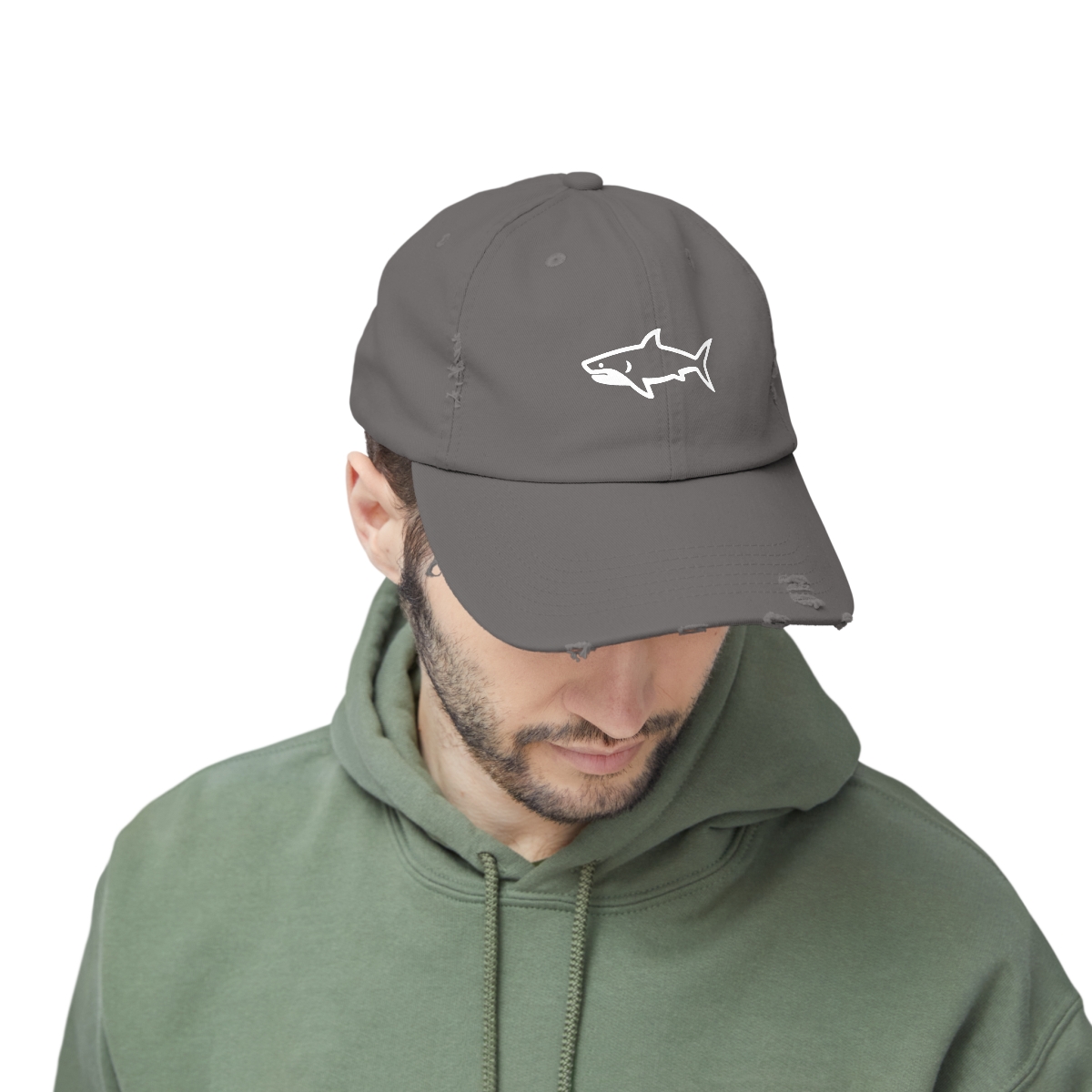 Shark Distressed Cap - Image 5