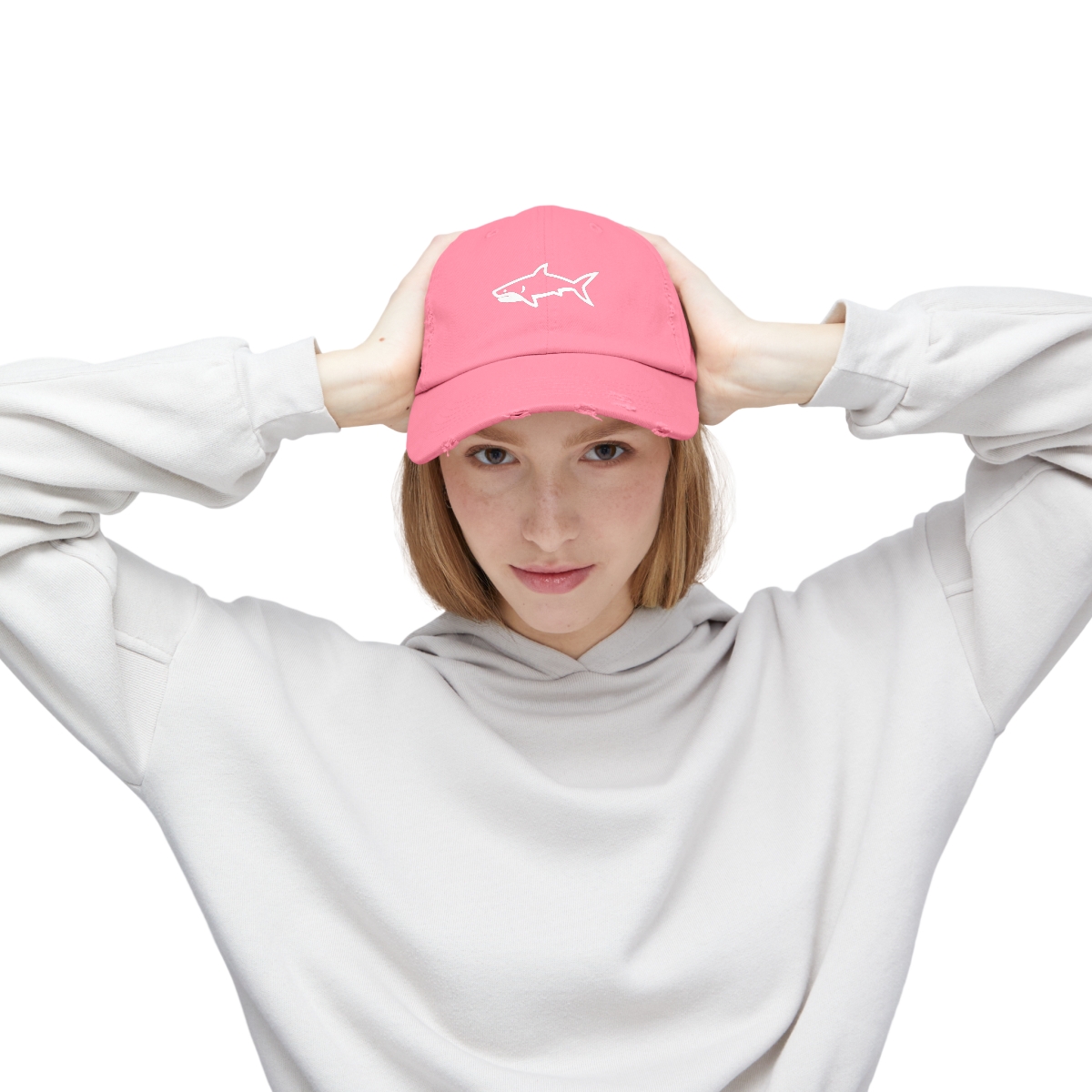 Shark Distressed Cap - Image 47